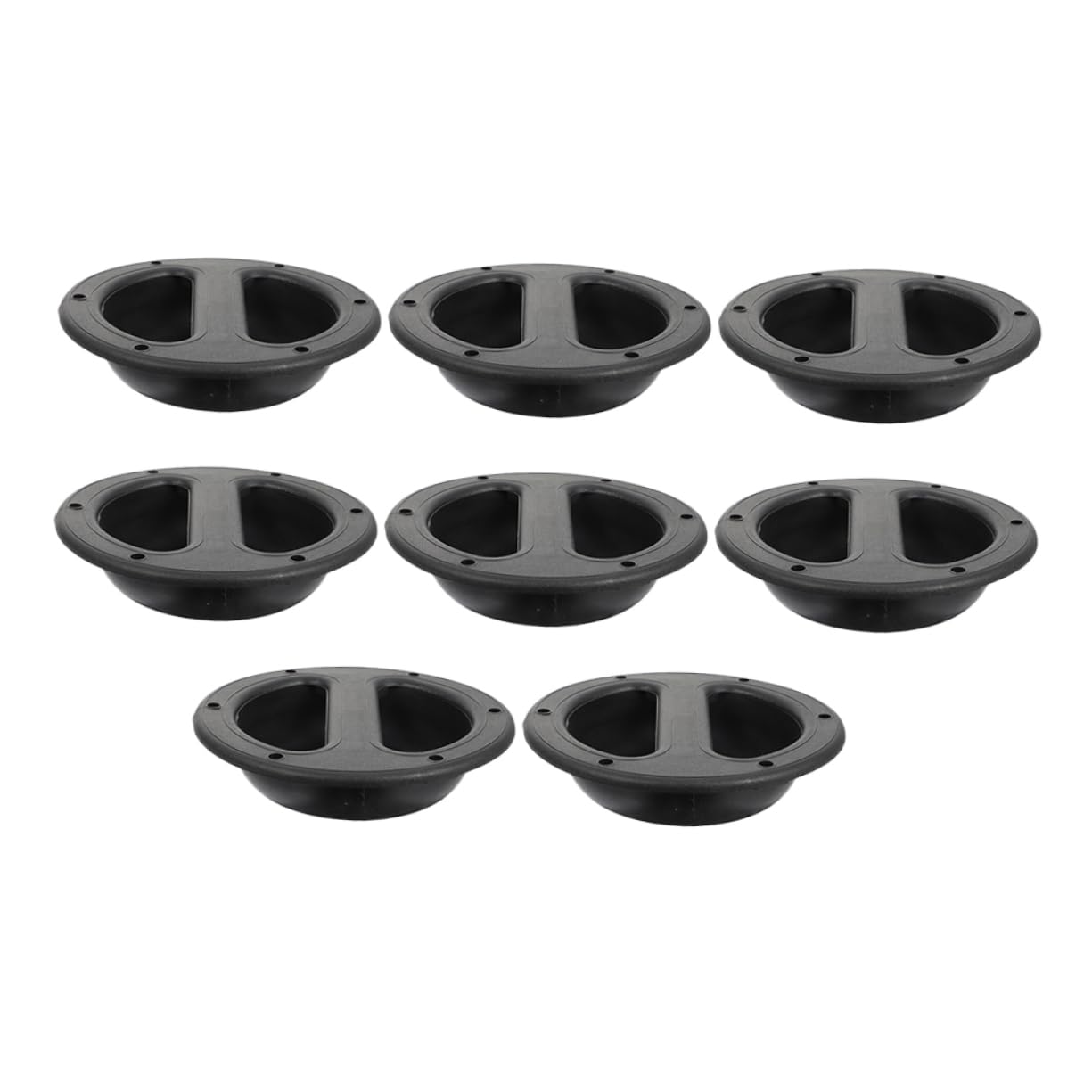 Homoyoyo Maniglia Rotonda per Altoparlante in Abs Colore Nero, 8 Pezzi, Resistente e Comoda per Trasporto e Sollevamento Casse Audio da Palco