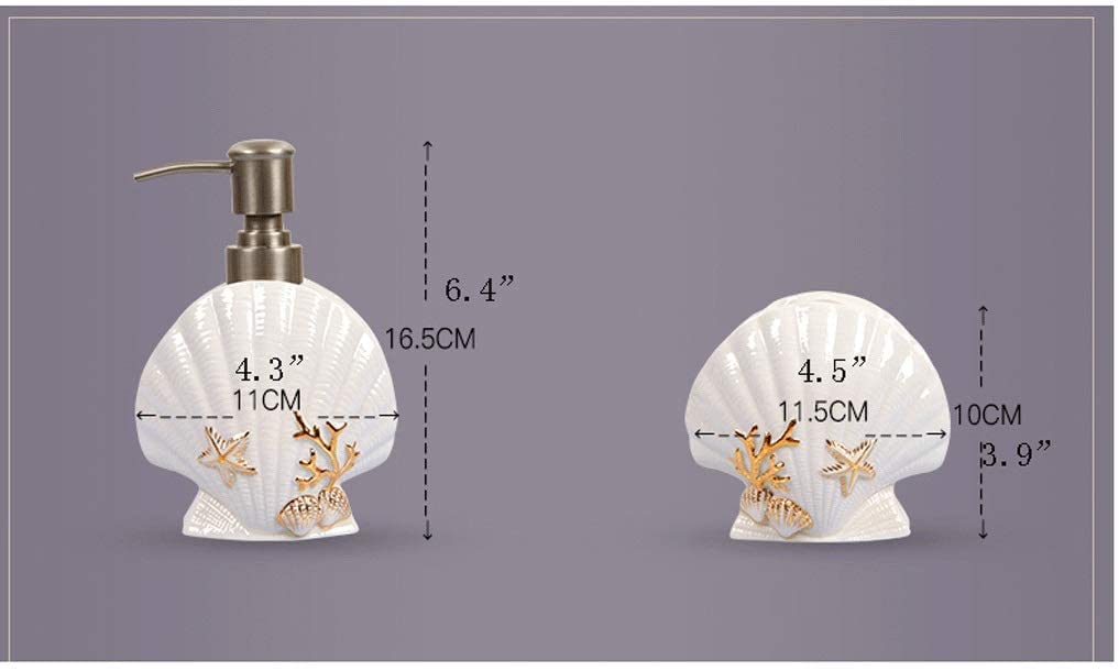 Badzubehör Set Badezimmer Set Bad-Accessoires-Set Seifenspender Aus Keramik, Badezimmer-Set, Lotionsflasche, Zahnbürstenhalter, Seifenschale Badezimmer Zubehör Set Badezimmerzubehör-Set ( Color : C )