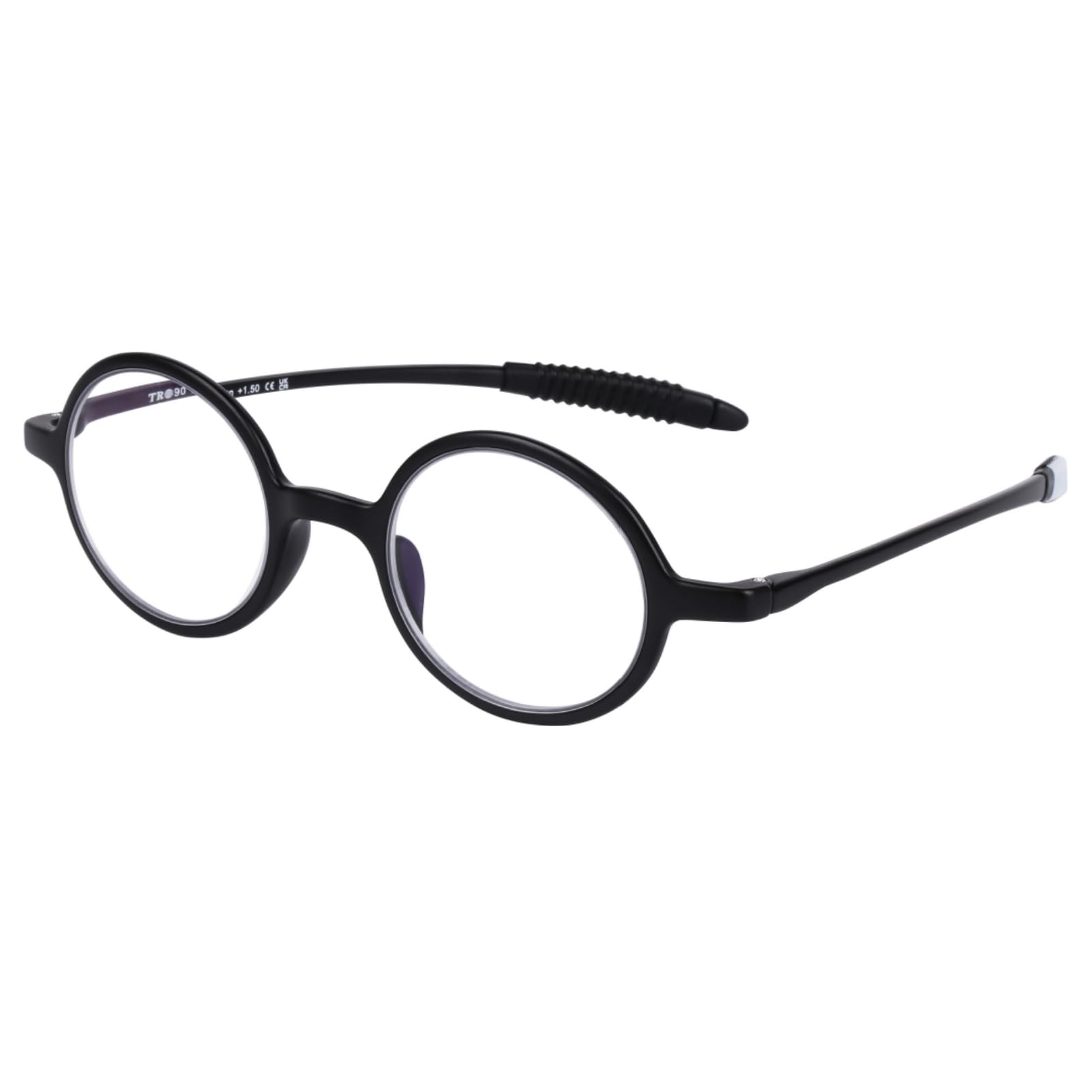 DOOViC Reading Glasses Women/Mens Black Frame with Flexible