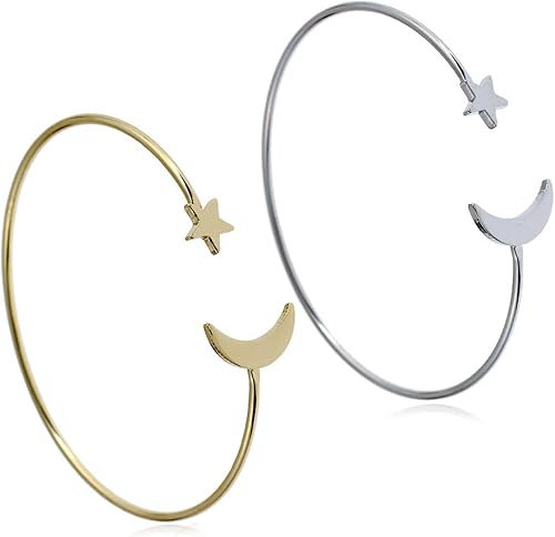 YINLI Paquete de 2 pulseras elásticas simples para mujer