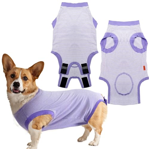 Uadonile Dog Surgery Recovery Suit for Men Women Spay Neuter Cone Alternative T[WJW[Ap[vAL