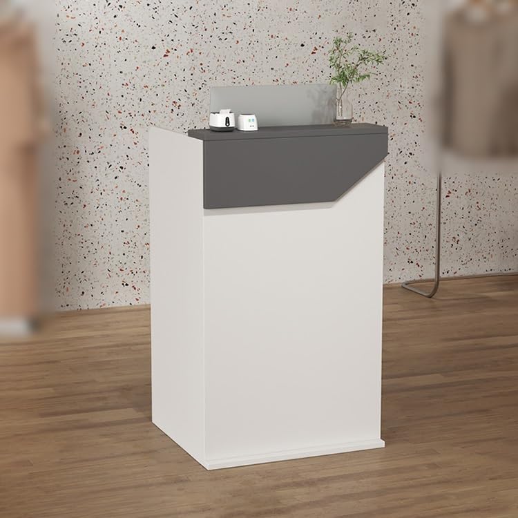 Klappbarer, höhenverstellbarer Tisch für Büro und Zuhause, einfacher Schreibtisch, Esstisch, Empfangstresen, moderner Empfangstresen mit abschließbaren Schubladen, Kassentisch für Lobby, Sch
