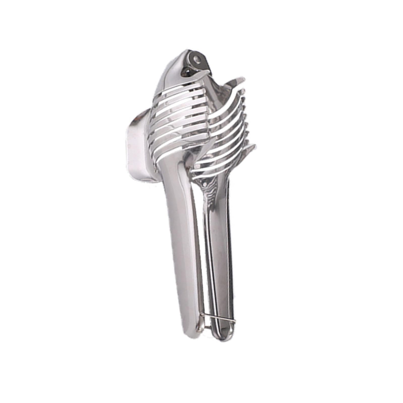 Qusinfc Stainless Steels Vegetable Cutter Tomato Lemon Slicer Holder Handheld Food Tongs for Uniform Slicing Dishwasher Safe Vegetable Cutter Tool