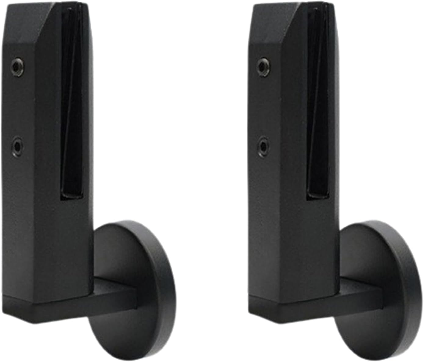 Heavy Duty 304 Stainless Steel Glass Railing Clamp - No Holes Required, Fits 8mm-13mm Tempered Glass for Pool Fence, Balcony, Deck, Stair Handrail,Black,2PCS