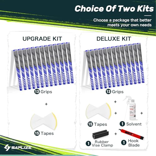 Poignées de club de golf standard moyenne kit regripping complet SAPLIZE