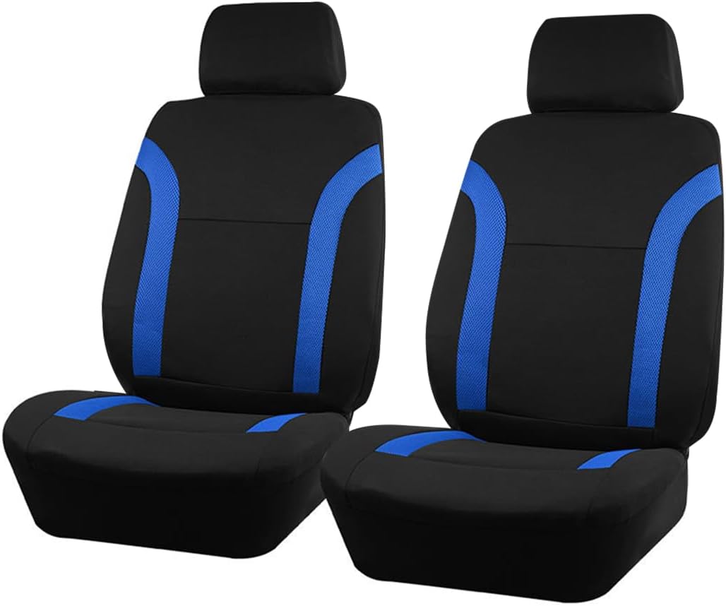Car Seat Cover Full Sets, Breathable Split Anti-Slip Waterproof Vehicle Front and Rear Seat Protectors, Auto Interior Chair Protection Cover, Universal for SUV Automobile Truck (Beige)