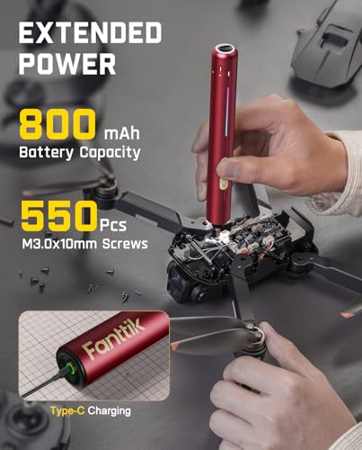 Fanttik E2 Ultra 3.7V Mini Electric Screwdriver-Red & S1 Capsule Deluxe Cordless Screwdriver