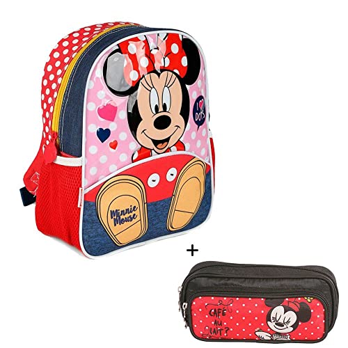 Kit Escolar Minnie Mochila + Estojo