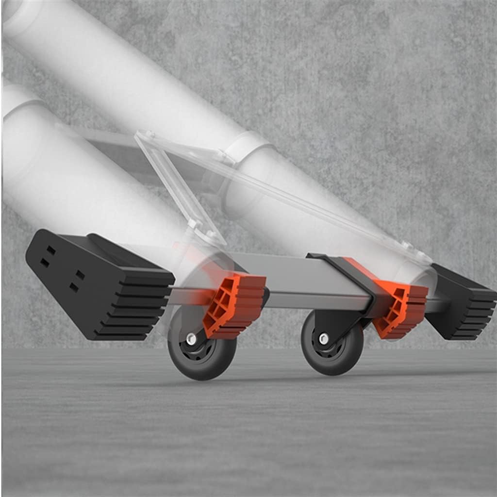 Telescoping Ladders with Hook Telescoping Ladder Convenient and Easy to Carry, 19 FT One Button Retraction Aluminum Telescopic Extension Extendable Ladder Telescoping Extension Ladder (Size