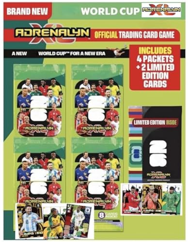 Adrenalyn XL 2026 World Cup Multipack Includes 2026 Special Soccer Cards Look for Top Soccer Stars Like Ronaldo Messi and More!