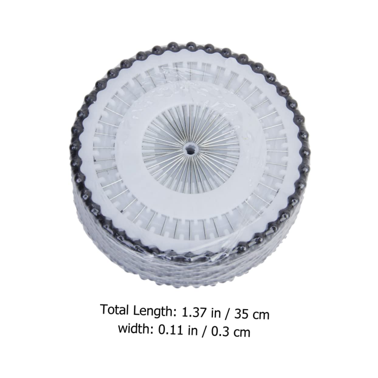OSALADI Embroidery Straight Pins 1440pcs Pearl Head Positioning Needles for DIY Craft and Fabric Work