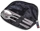 Muy resistente Juego Cubiertos Inox 3 Pieazas Con Funda