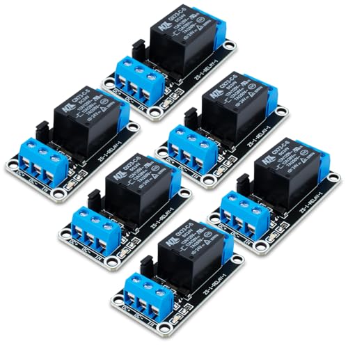 Innfeeltech 6pcs DC 24V Relaismodul 1 Kanal Relais mit Optokoppler High oder Low Level Trigger Erweiterungsplatine