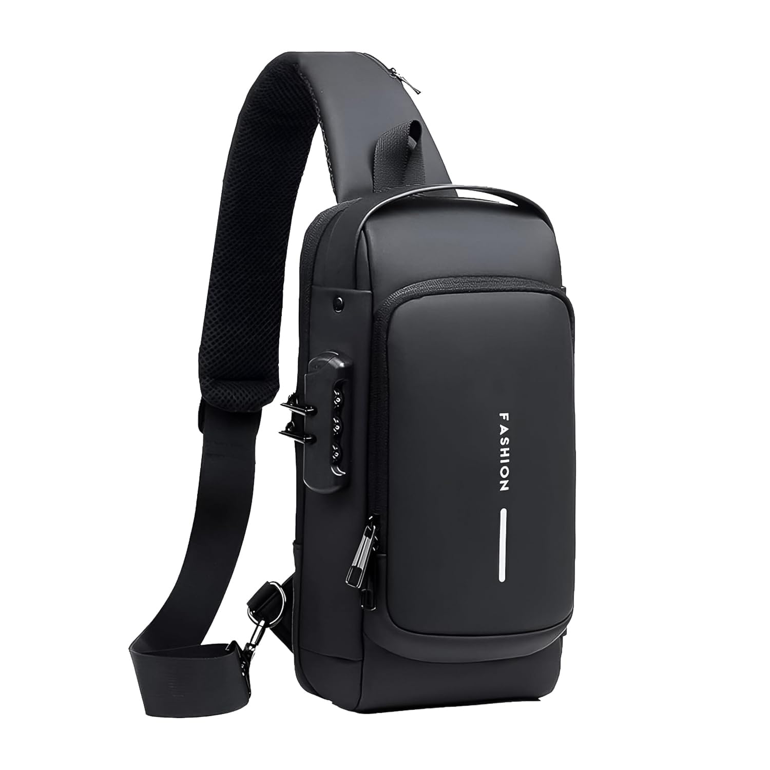oblivion Crossbody Bags for Men – Multicolor Stylish Waterproof Unisex Anti-Theft Chest Backpack with USB Port – Casual Travel Shoulder Sling Bag for Passport, Mobile & Wallet (Black)-picture-41
