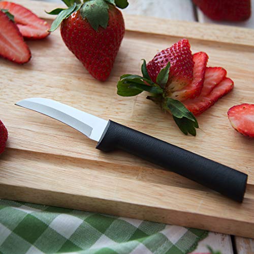 Rada Cutlery Knives Gift Set Stainless Steel Blades Steel Resin, Set of 7, 11 1/4 Inches, Black Handle