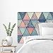 MEGADECOR Cabecero Cama PVC Decorativo Económico Diseño Geométrico de Triángulos Estampados Varias...