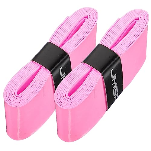 BESPORTBLE 1 Par Empuñadura Deportiva Antideslizante Exterior Grillo Grifo Cinta Deportiva esparadrapo Deportivo Tape Deportivo Suministros Deportivos Cintas para Raquetas de bádminton Rosa