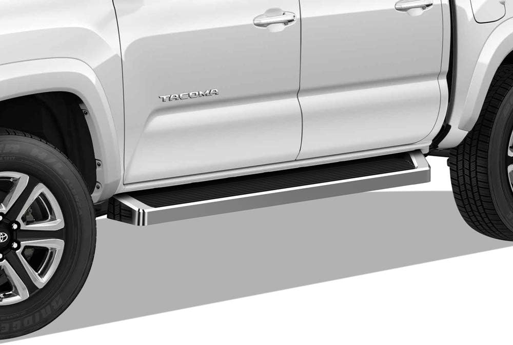 APS Premium Running Boards 6in Compatible with Toyota Tacoma Double Cab Crew Cab 05-23