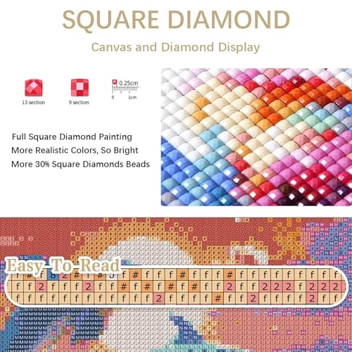 Peinture Diamant Adulte Rose XXL anti-stress pour réussir sa décoration murale