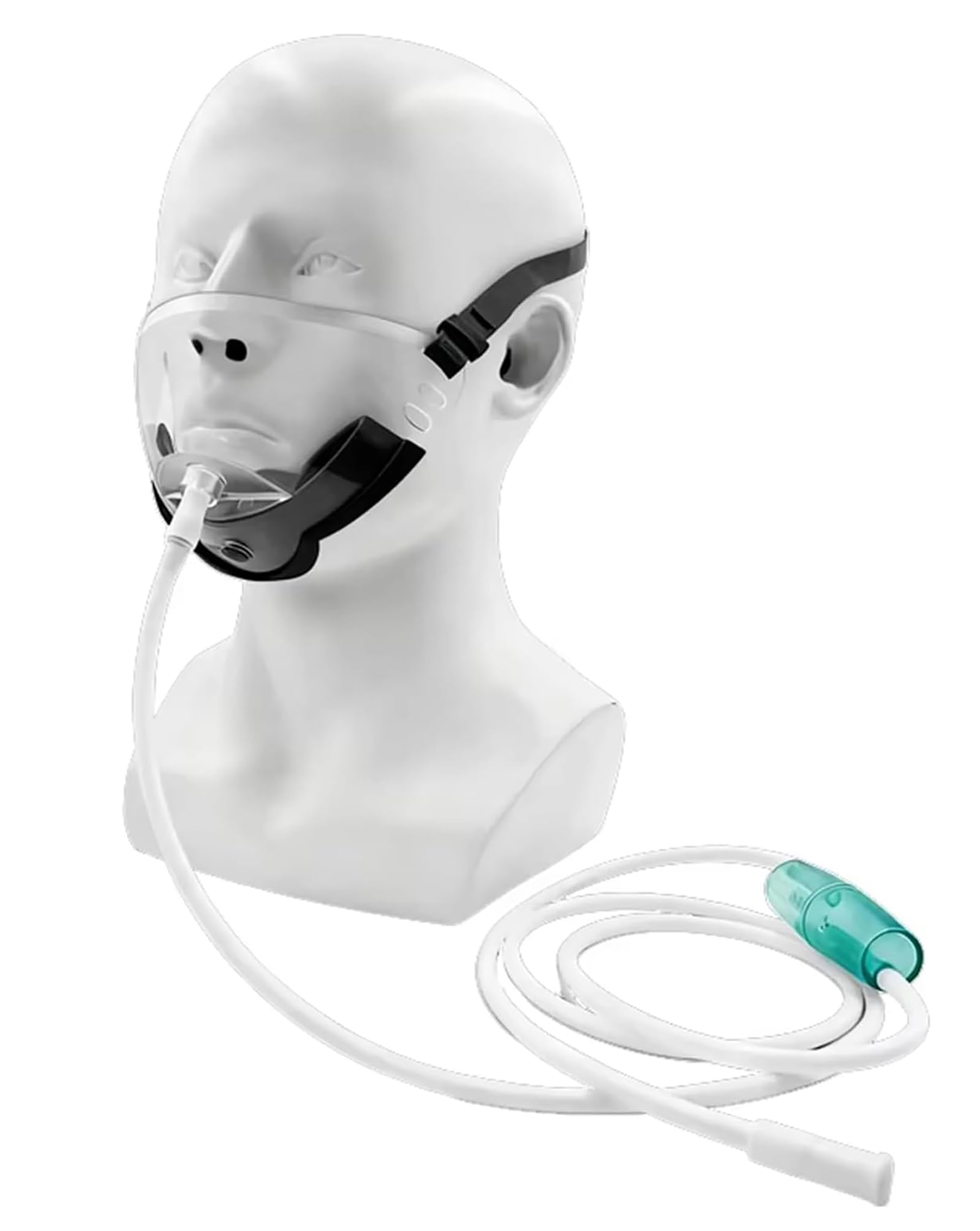 Máscara facial de inhalación de hidrógeno para terapia de gas H2, máscara de respiración ajustable para el cuidado de la piel facial y bienestar respiratorio
