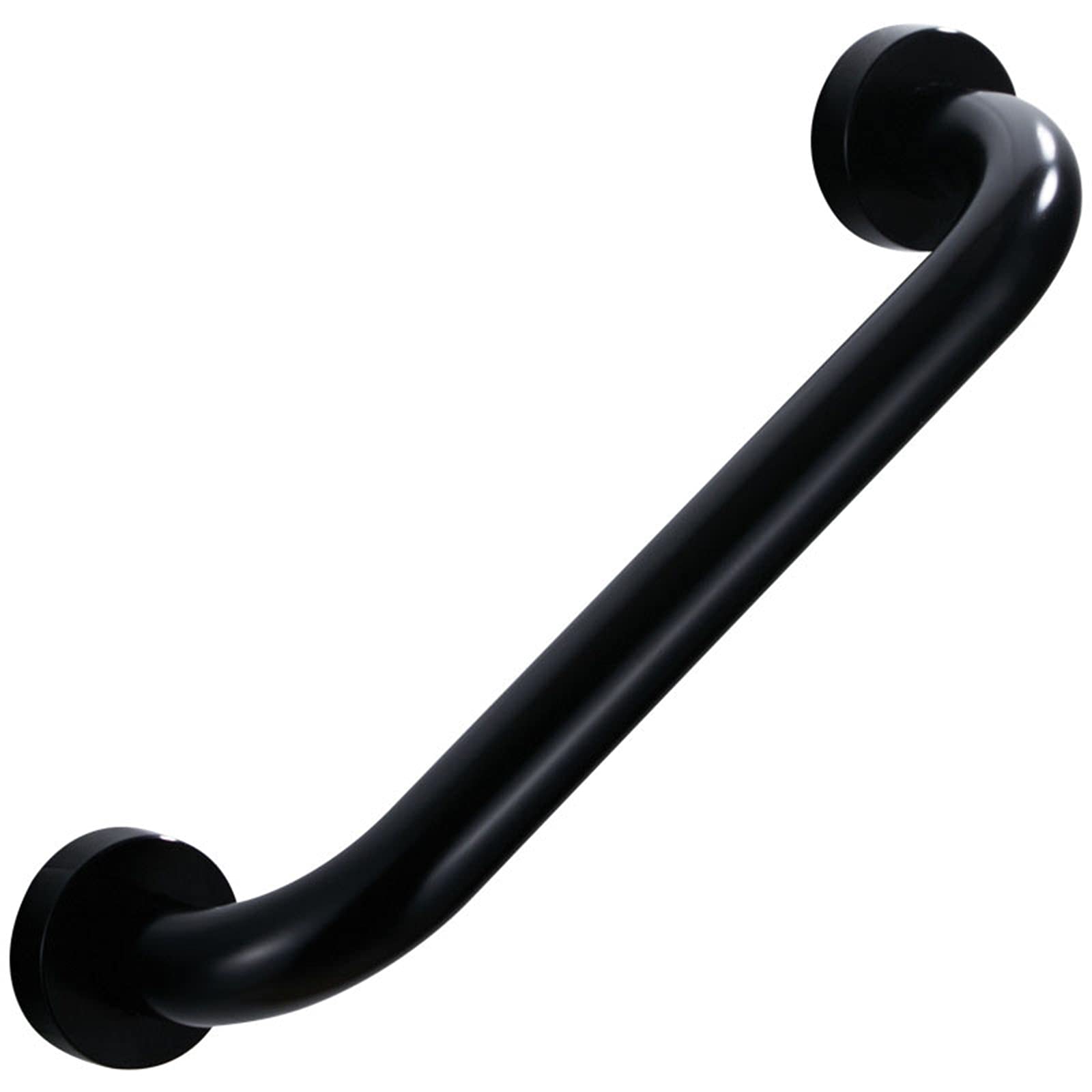 Poignées de sécurité de Douche, poignée de Baignoire, Main Courante de sécurité, Barre d'appui de Douche, poignée de Montage Mural dissimulée, poignée de Toilette Noire (B 40 cm) (B 40
