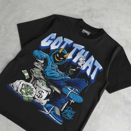 Image of DopeSkill Graphic Tee Streetwear Hip Hop Hypebeast Street Style Unisex T-Shirt Sneaker Colour Matching Shirts Cool Flexing