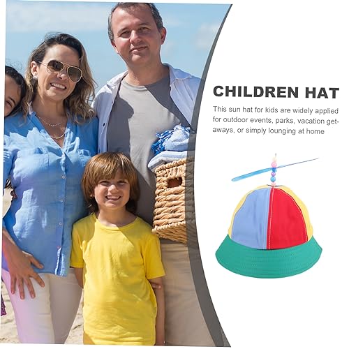 Sombrero de playa para niños SOIMISS: gorro de algodón transpirable con hélice 4