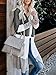 Lovaru Womens Boho Open Front Cardigan Colorblock Long Sleeve Loose Knit Lightweight Sweaters