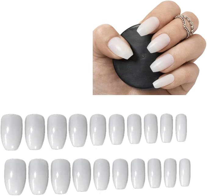 Amazon Tamkyo ネイルフルカバー ショートバレリーナネイルフェイクネイル 500個 アクリルネイルネイルチップ 10サイズ ホワイト Tamkyo ネイルチップ 通販