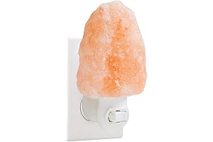 100% Natural Himalayan Night Light, Rotate Wall Plug, Relaxing Salt Stones