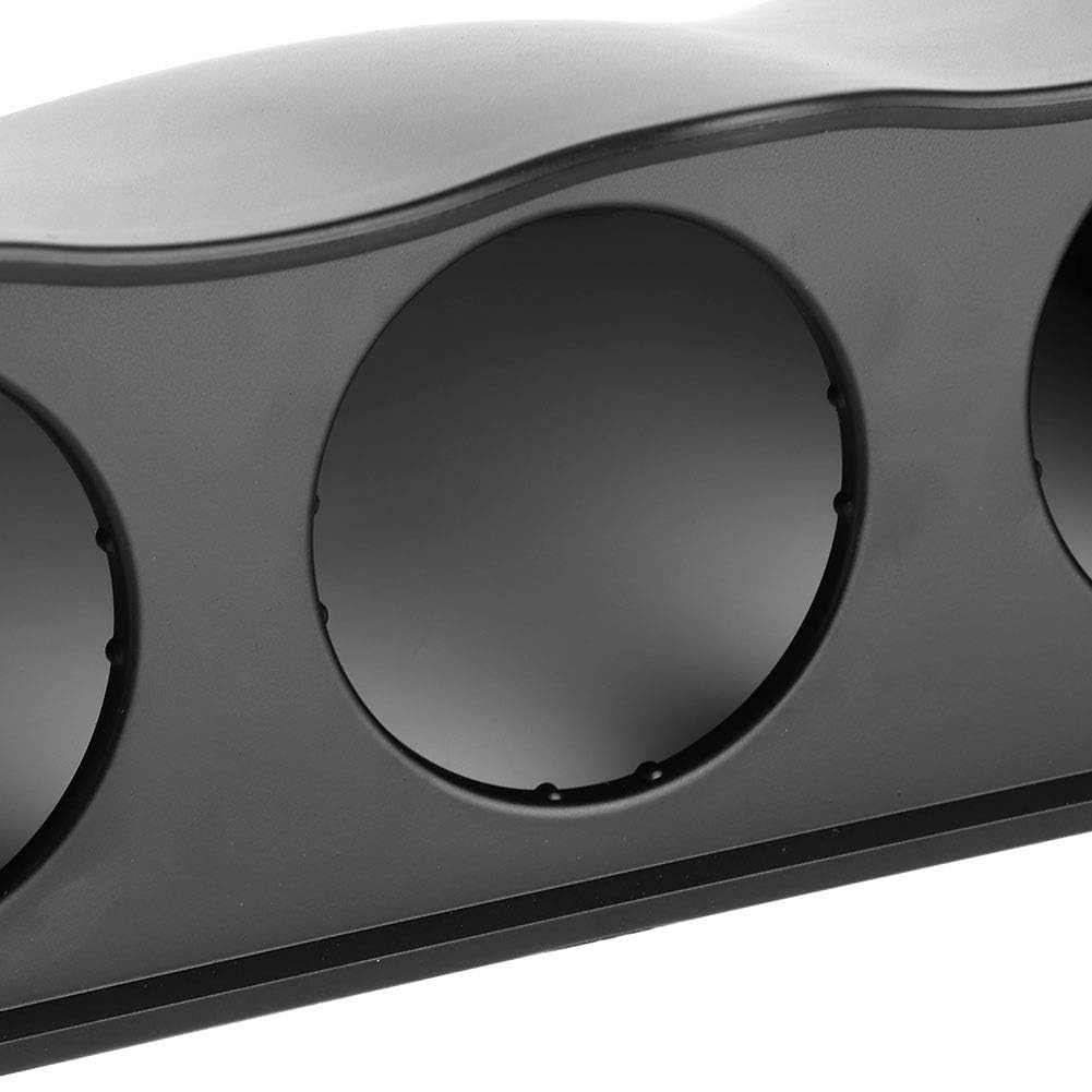 Support de Tableau de Bord Universel pour 3 Jauges 52mm, ABS, Noir, 260x86mm, Montage Triple Pod pour Voiture