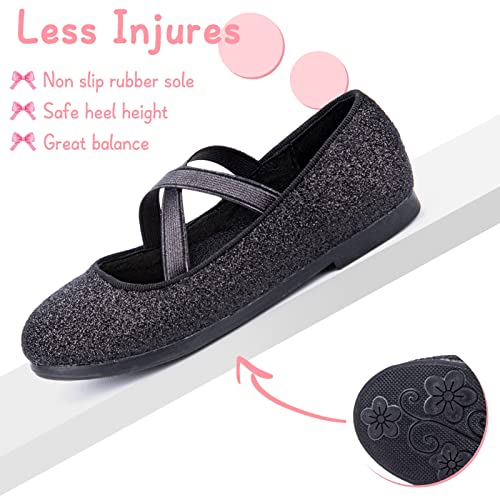 Girls Glitter Princess Ballet Flats Mary Jane Shoes Dress Shoes for Girl Back to School Princess Wedding Shoes (Little Kid/Big Kids)3 Girls Glitter Princess Ballet Flats Mary Jane Shoes Dress Shoes for Girl Back to School Princess Wedding Shoes (Little Kid/Big Kids)3