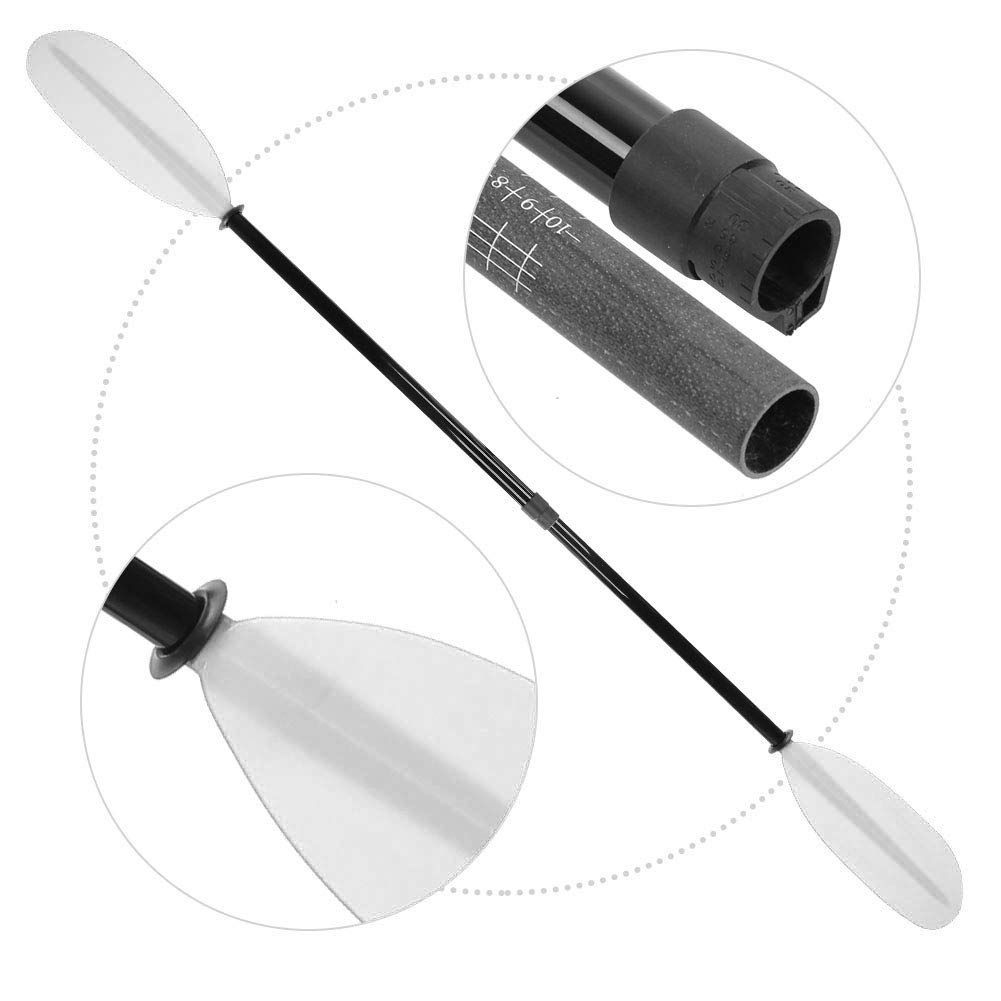 Paddle, pagaies réglables à Double extrémité en Fibre de Verre pour Bateau Gonflable de Kayak de Surf