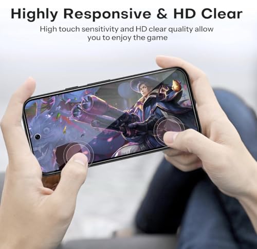 Image of FAD-E Tempered Glass Screen Guard (with camera hole) Compatible for Poco F7 5G (Transparent)