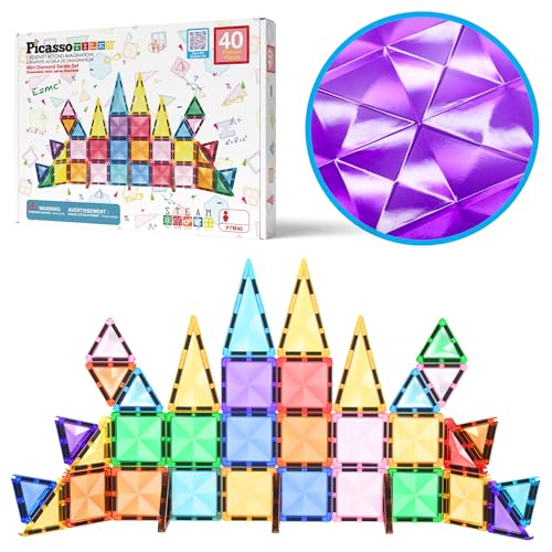 PicassoTiles Magnetic Travel Building Blocks