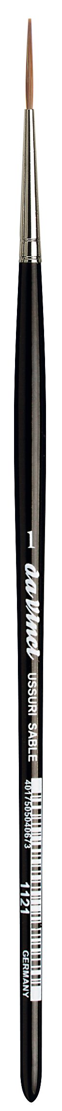da Vinci Watercolor Series 1121 Sign Painting/Lettering Liner Paint Brush, Straight-Edge Tip Russian Red Sable, Size 1