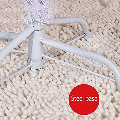 Árbol de Navidad artificial decorativo blanco con ramas tupidas WQHPLMD 3