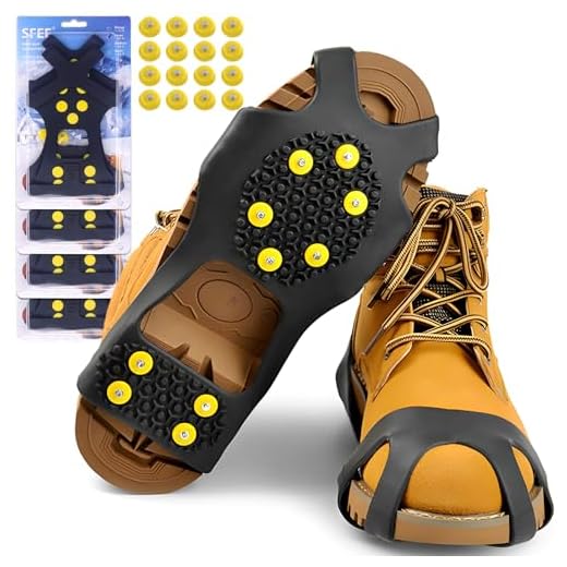 Sfee Ice Cleats for Boots and Shoes