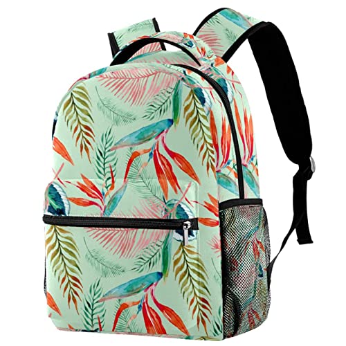 Sac à dos de voyage Leisure Campus vert et orange avec porte-bouteille intégré