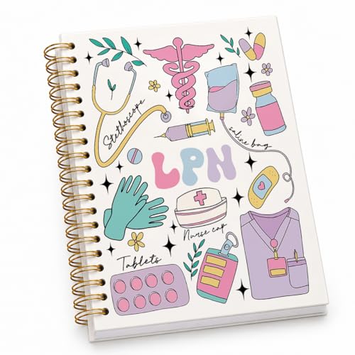 Cadeau de reconnaissance infirmière carnet rigide LPN étudiante médecine