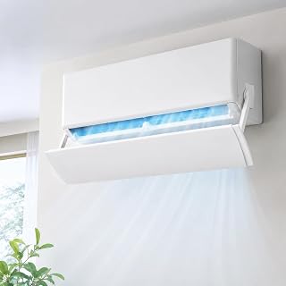 DOITOOL Klimaanlagen-Windabweiser, Ausziehbar 56–104 cm, Weiß