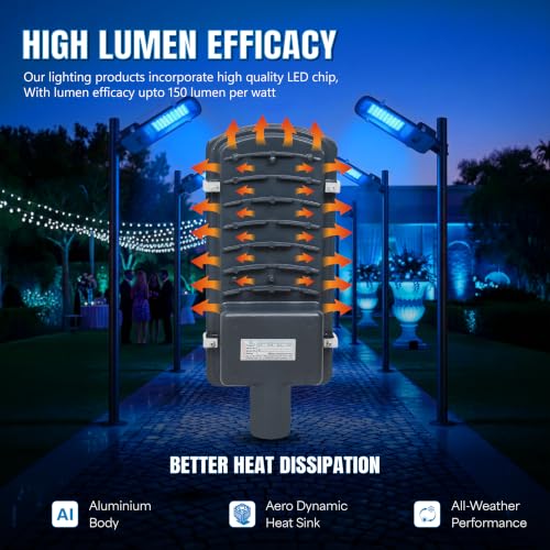 Image of Forus 40W Blue Street Light Outdoor LED IP66 Waterproof Decorative Focus Lamp for Road Garden Events Security Terrace Landscape Pathway Building Festival Stage Party Celebration Lighting - 1 Pc