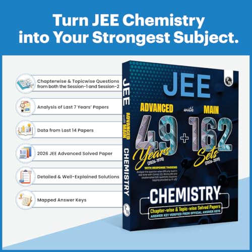 Image of PW JEE Advanced 49 Years (2026-1978) with JEE Main 162 Sets PYQs (2026-2019) Chemistry | Chapterwise and Topicwise Solved Papers For JEE Main & Advanced 2027 Exams