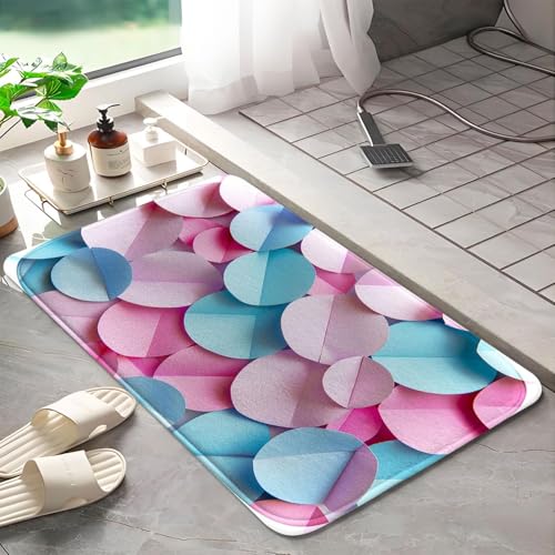Tapis de bain microfibre anti-dérapant absorbant à mousse mémoire de forme L - 3
