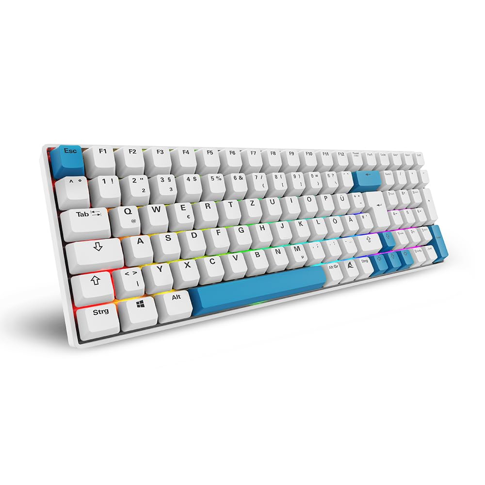 Sharkoon SGK50 S2 PBT White,RGB, Gateron GPRO Yellow