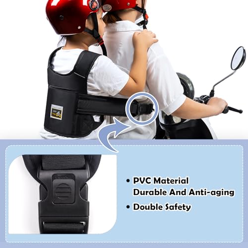 Kinder Motorrad Sicherheitsgurt Motorrad Kinder Gürtel Sicherheitsgurt Motorrad Motorrad Kindergurt Atmungsaktives für Kinder Zwischen 2 und 15 Jahren