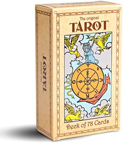 Original Tarot Cards Deck with Guide Book for Beginners, Alternative to Rider Waite Tarot Deck, Includes Colorful Guidebook, Traditional Tarot Cards 78 Deck
