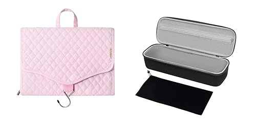 MOSISO Bolsa de almacenamiento rígida de viaje compatible con Revlon cepillo secador de pelo, voluminizador y estilizador, organizador de joyas de