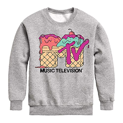 HYBRID APPAREL - MTV Logo - Ice Cream - Toddler And Youth Crewneck Fleece Sweatshirt