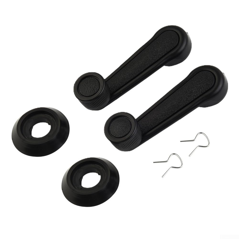 Set di Sostituzione 2 Pezzi Maniglie per Manovella della Porta dell'Auto per Alzacristalli Manuali, Accessori Adatti alla Maggior Parte dei Modelli di Veicoli
